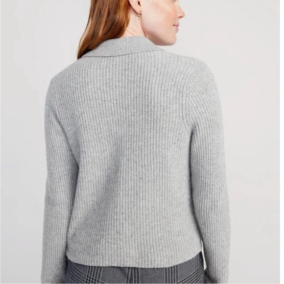 NWT OLD NAVY SoSoft Collared Cardigan Sweater Color: Heather Gray SIZE XX-LARGE - Picture 5 of 10